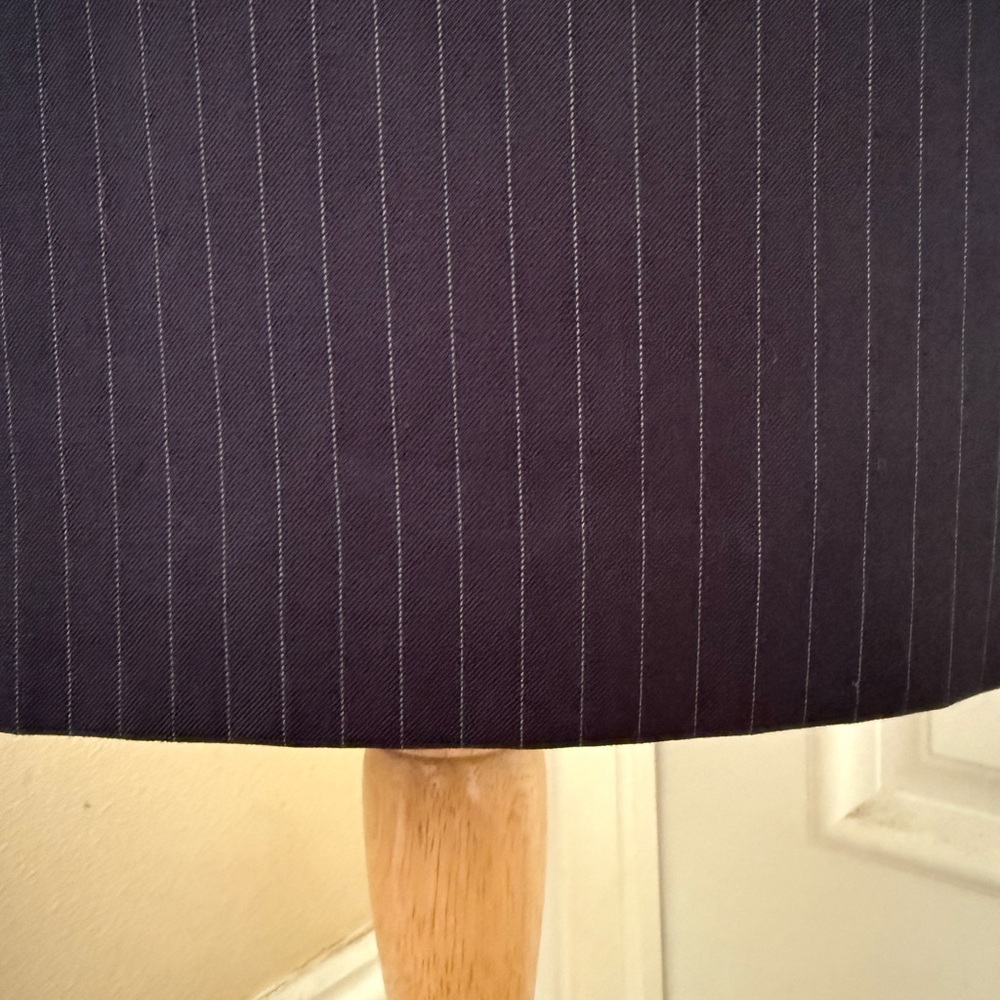 Elegant navy blue Calvin Klein Pinstripe Skirt